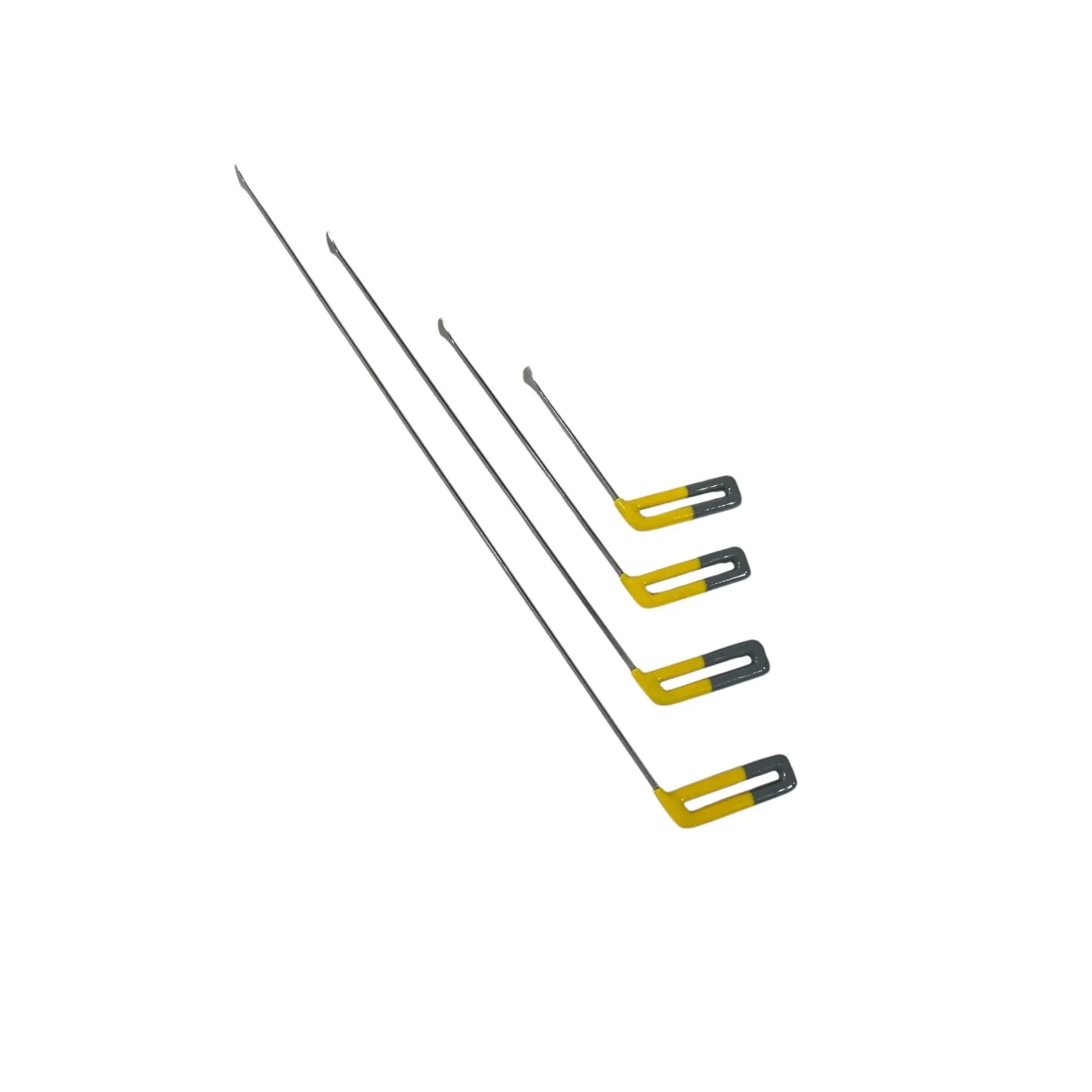 Tivorna Edition 4-Piece Whale Tail Steel PDR Tools – Paintless Dent Repair Rods (Tail Width 3cm) InoxPDR